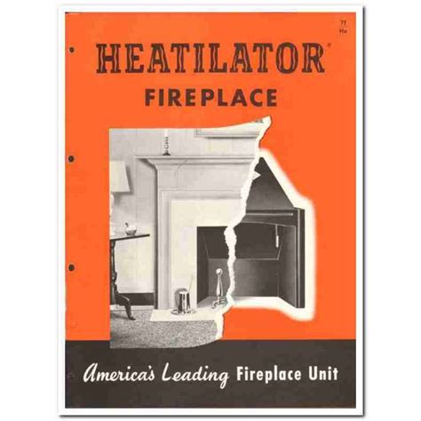 1954 house built fireplace with metal walls vents|Heatilator 1954.